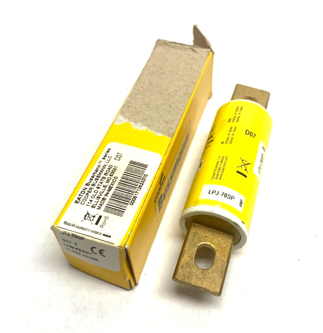 Eaton Cooper Bussmann LPJ-70SP Low-Peak Time-Delay Fuse Dual-Element Class J - Maverick Industrial Sales