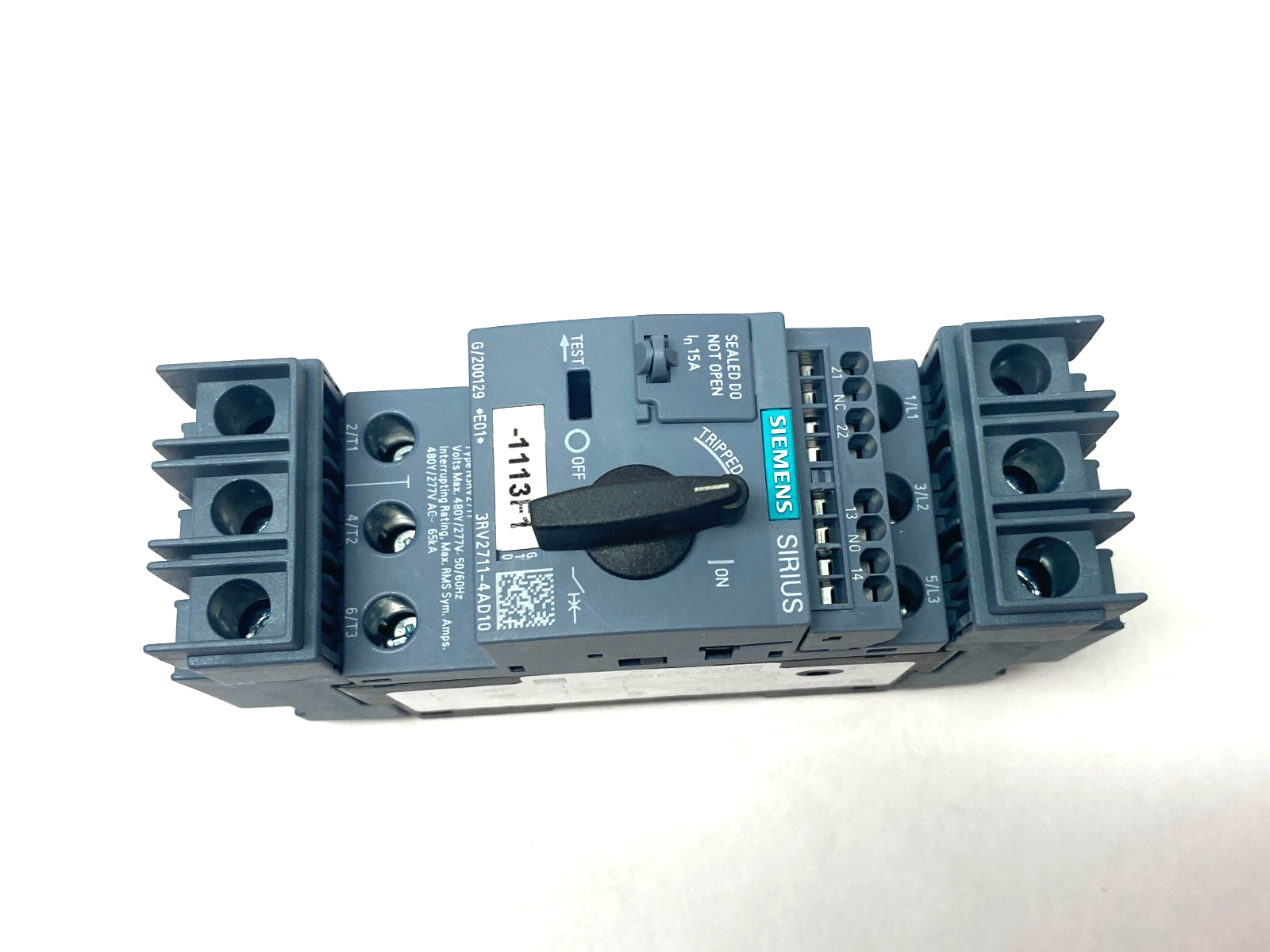 Siemens 3RV2711-4AD10 SIRIUS Motor Starter Circuit Breaker Frame Size S00 - Maverick Industrial Sales