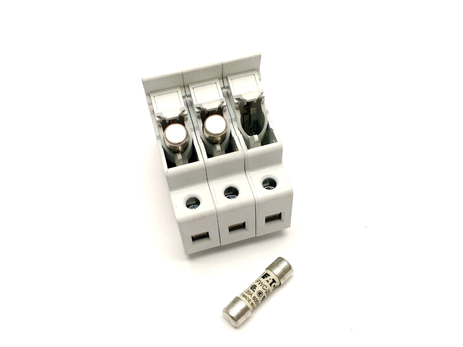 Mersen Ferraz Shawmut USM3I UltraSafe Fuse Holder 30A 600V Y219073 w/ 20A Fuses - Maverick Industrial Sales