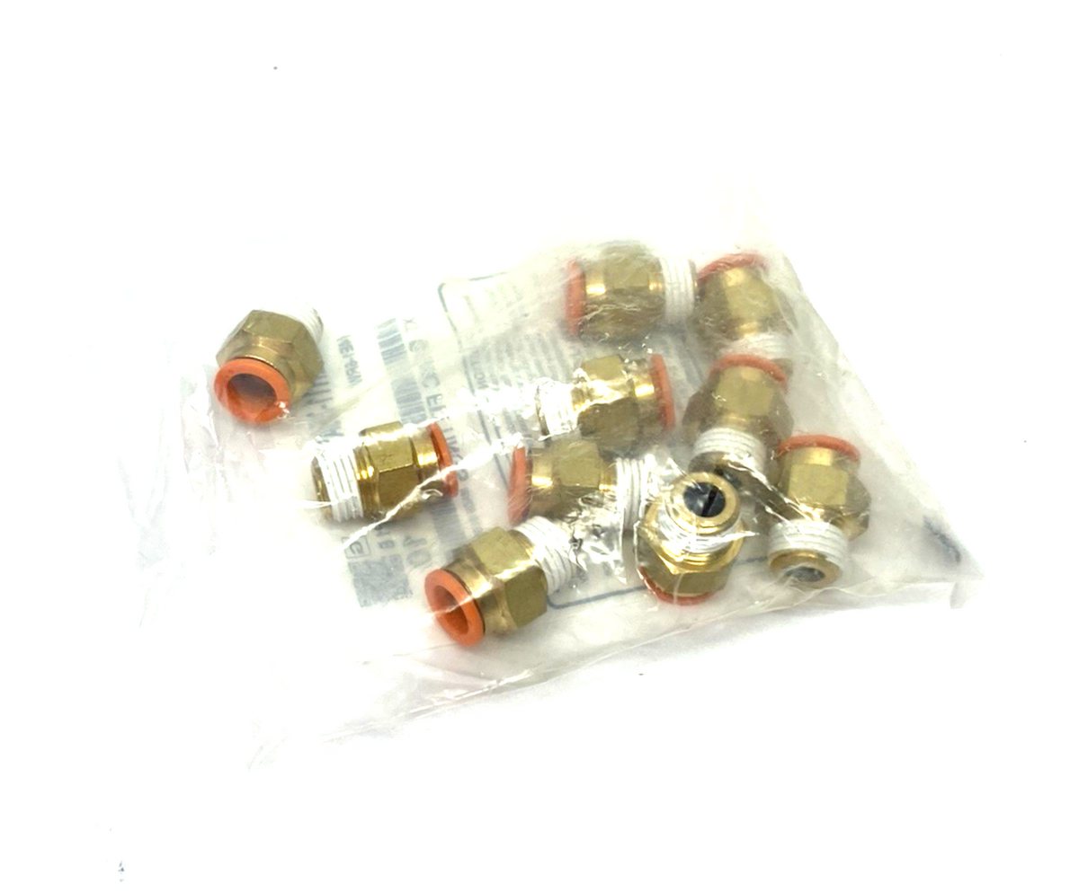KQ2H11-35AS | SMC Male Push-to-Connect Fitting, 3/8" In Tube 1/4" NPT, 10-PACK - New - Maverick Industrial Sales
