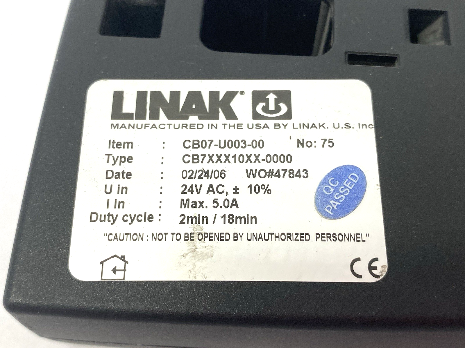 Linak CB07-U003-00 Control Box for Linear Actuator CB7XXX10XX-0000 - Maverick Industrial Sales
