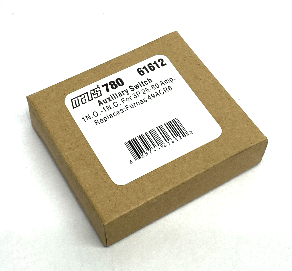 61612 | Mars Auxiliary Switch 1N.O. - 1N.C. for 3P 25-60Amp, Furnas 49ACR6 - New – Open box - Maverick Industrial Sales