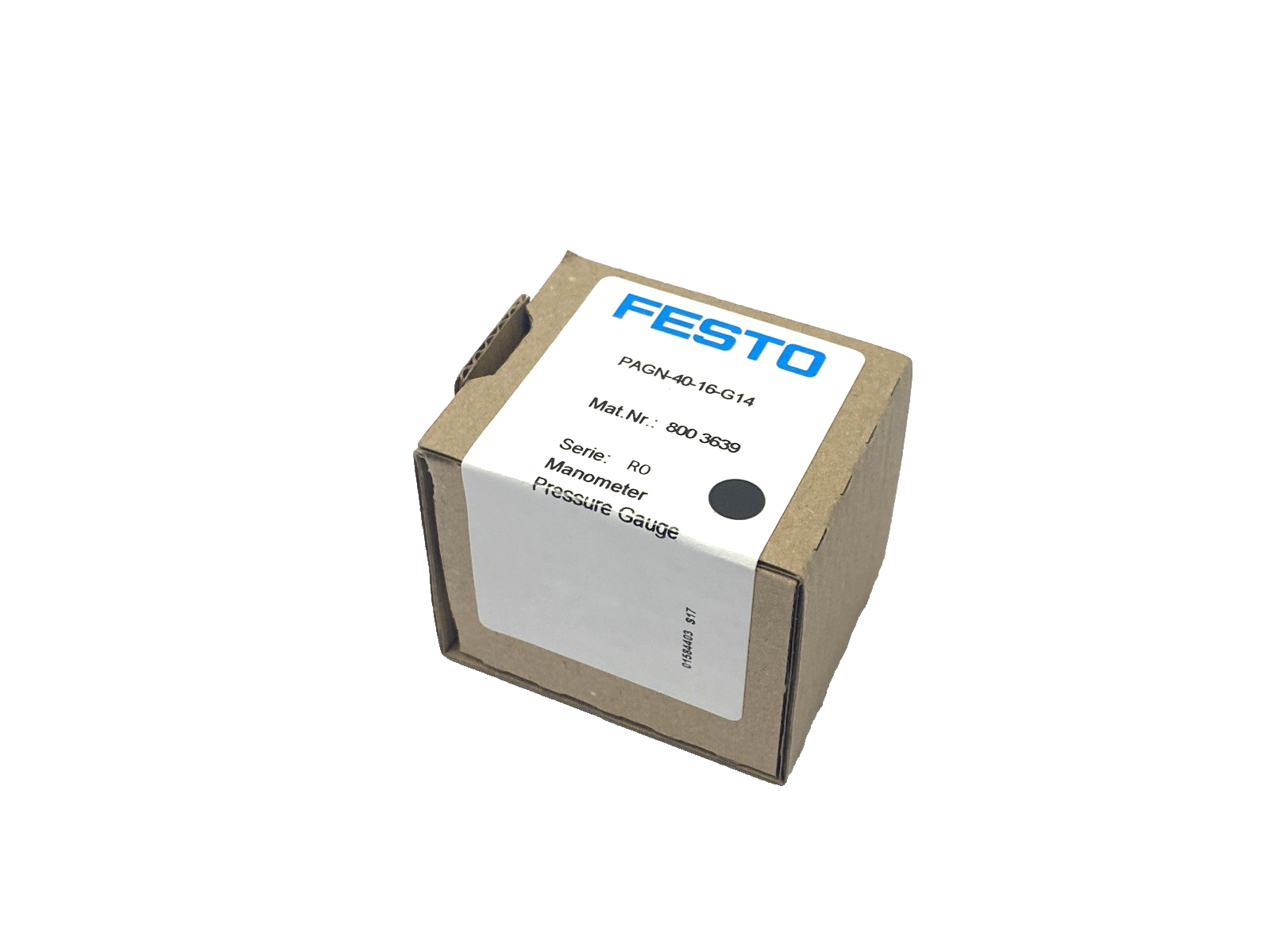 Festo PAGN-40-16-G14 Pneumatic Pressure Gauge 8003639 - Maverick Industrial Sales