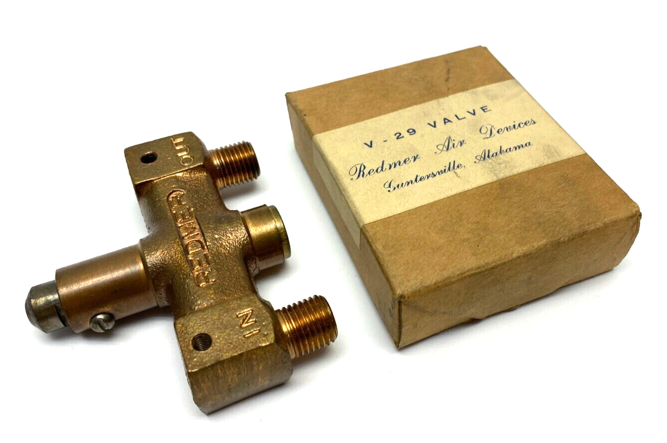 Redmer Air Devices V-29 Flow Control Pushbutton Valve - Maverick Industrial Sales