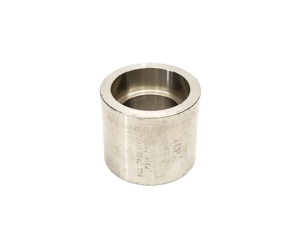 1" Socket Weld Pipe Coupling A182 F 304/F304L Stainless Steel 3000LBS 1-1/2"L - Maverick Industrial Sales