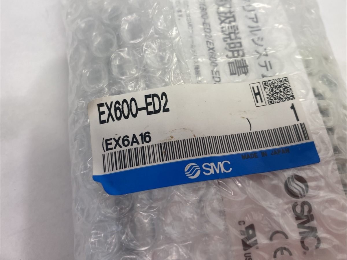 EX600-ED2 | SMC Serial Interface Unit Endplate, M12 5-pin, D-Side - New - Maverick Industrial Sales