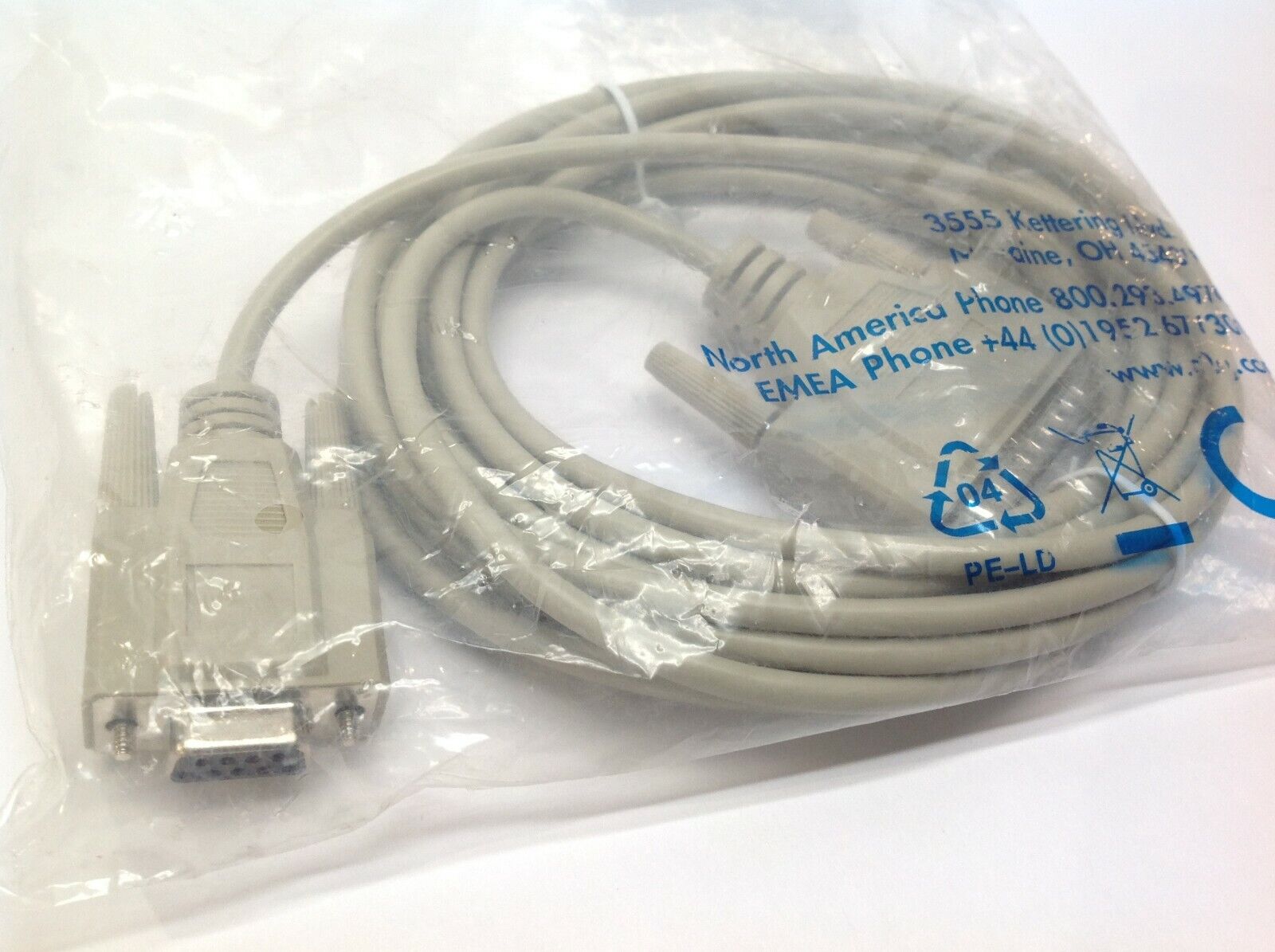 C2G 02520 Serial RS232 Modem Cable DB9 Female to DB25 Male 15’ - Maverick Industrial Sales