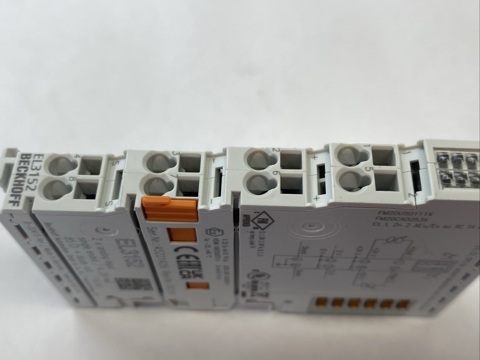 EL3152 | Beckhoff EtherCAT 2‑Channel Analog Input Terminal, 16-bit, 4-20mA - Used - Maverick Industrial Sales