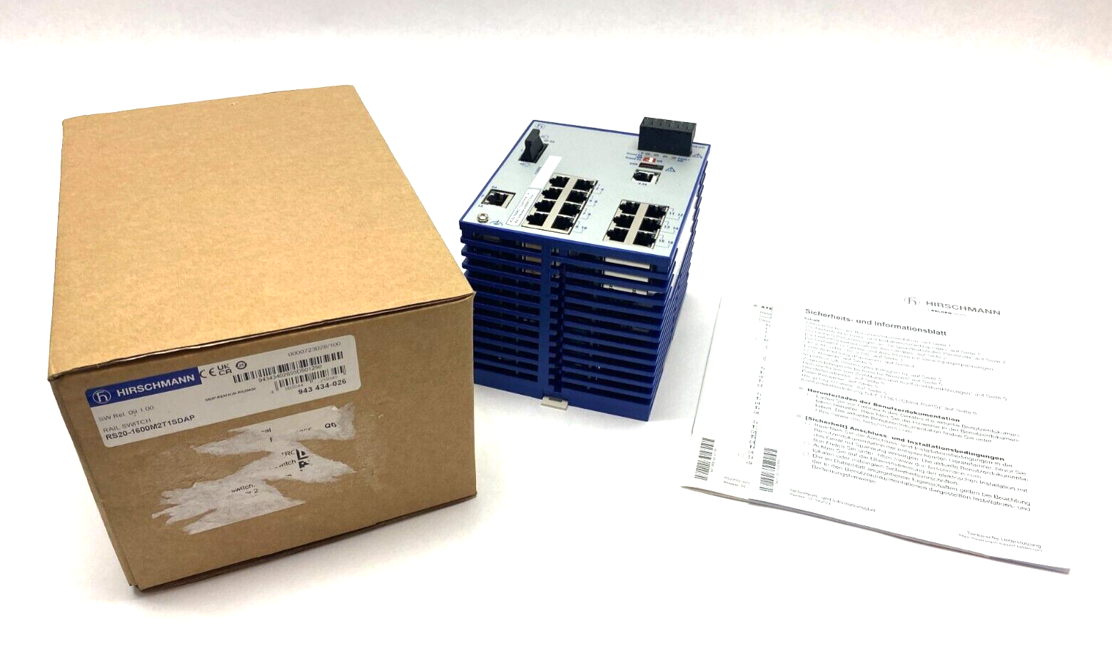 Hirschmann RS20-1600M2T1SDAP Managed Ethernet Rail Switch 943434026 - Maverick Industrial Sales