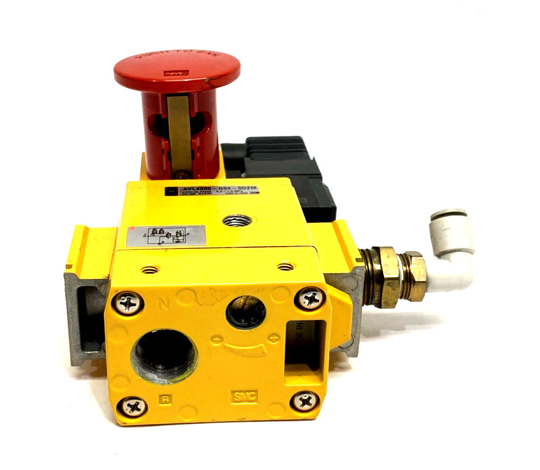 SMC AVL4000-N04-5DZM Pneumatic Soft Start Lock-Out Valve 1/2" NPT 24VDC - Maverick Industrial Sales