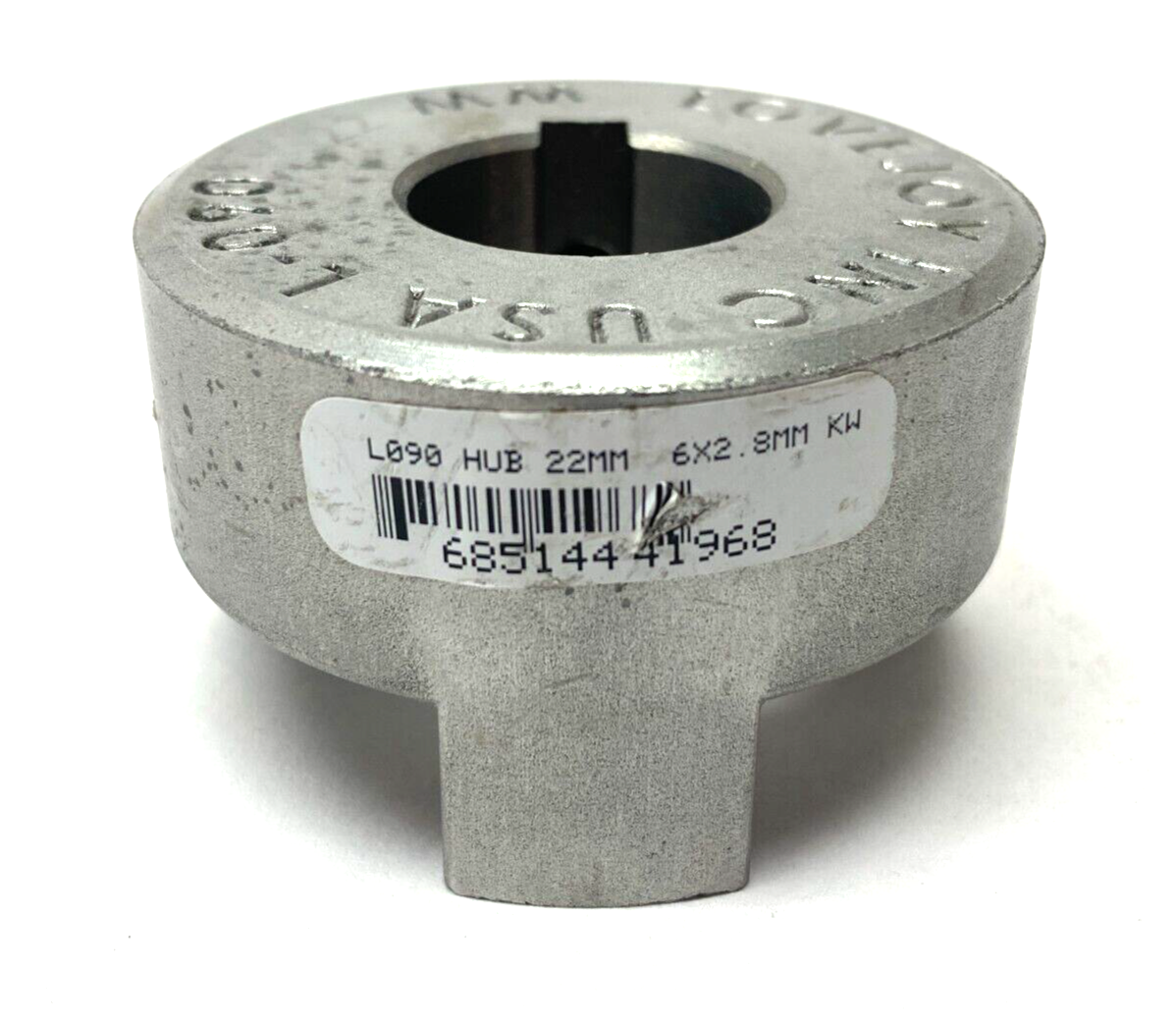 68514441968 | Lovejoy Jaw Hub Coupling L090 22mm Keyed 6X2.8mm KW - New – Open box - Maverick Industrial Sales