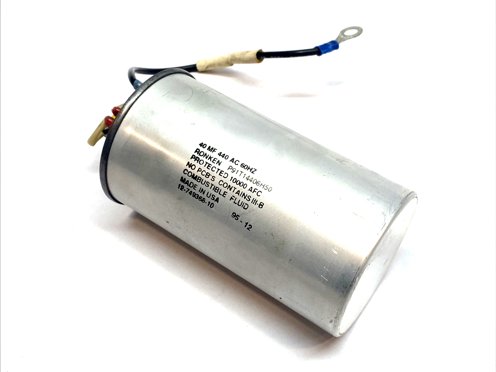 P91T14406H50 | Ronken Capacitor 30MF 440VAC 60Hz LOT OF 3 - Used - Maverick Industrial Sales