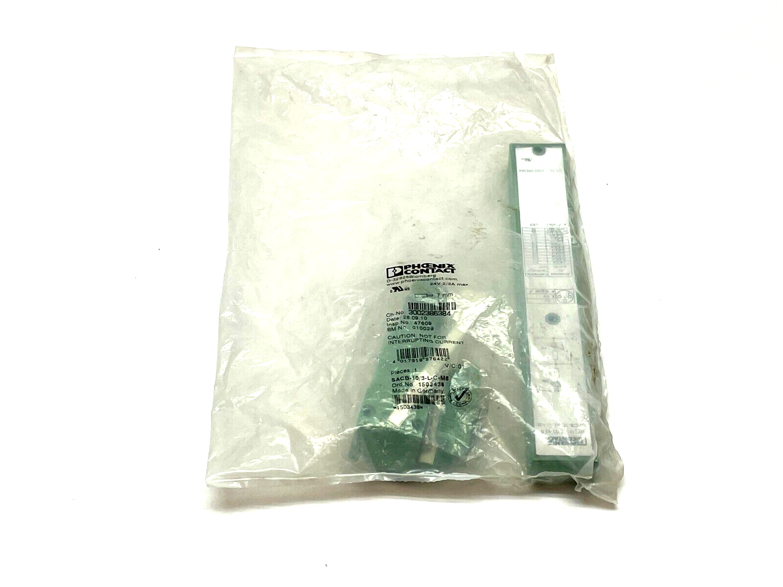 Phoenix Contact SACB-10/3-L-C-M8 Distributor Box 10-Port M8 3-Pin 1503438 - Maverick Industrial Sales