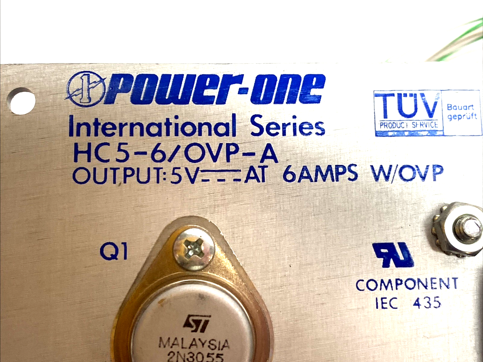 HC5‑6/OVP‑A | Power‑One 5V 6A Linear Regulated Power Supply With OVP - Used - Maverick Industrial Sales