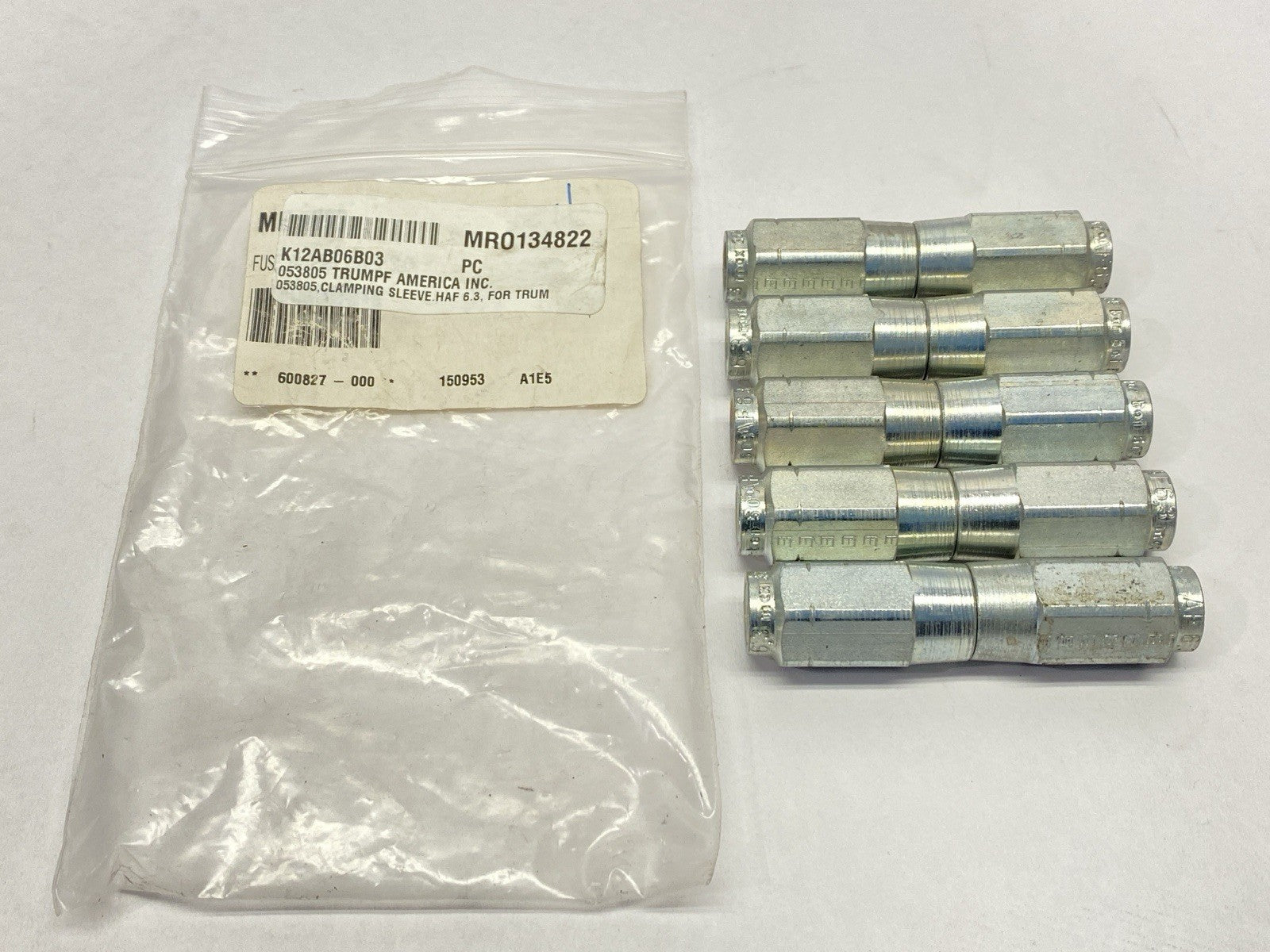 Trumpf 053805 Clamping Sleeve HAF 3.5 LOT OF 10 - Maverick Industrial Sales
