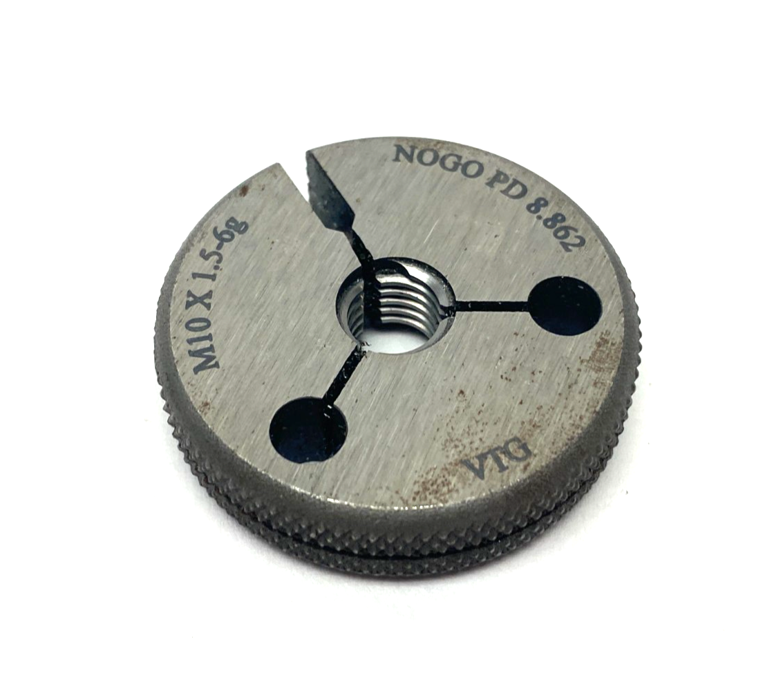 Vermont Gage 362125520 Threaded Ring Gauge M10x1.5-6G NOGO PD 8.862 - Maverick Industrial Sales