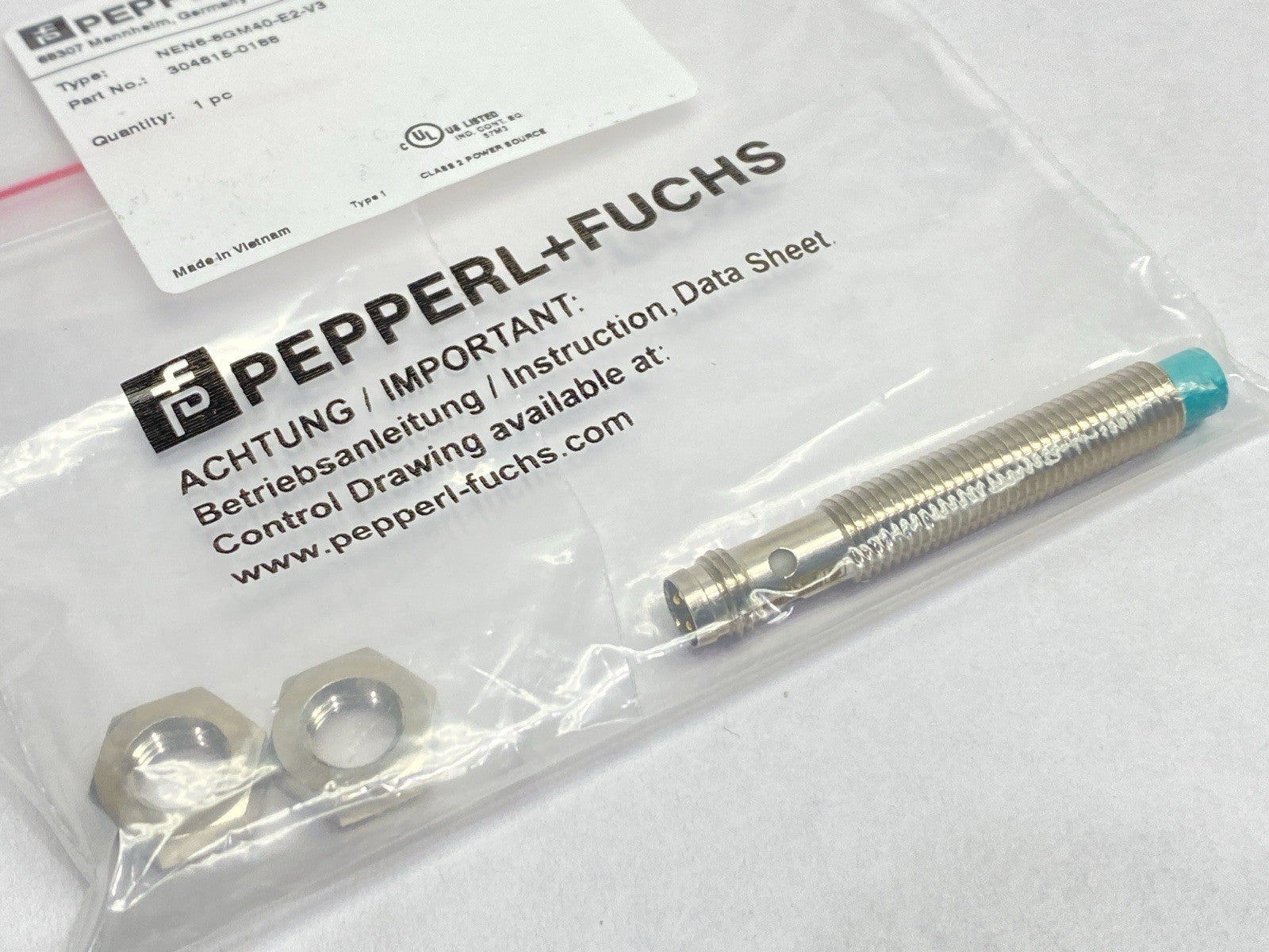 NEN6-8GM40-E2-V3 | Pepperl+Fuchs Inductive Proximity Sensor 304615-0188 - New - Maverick Industrial Sales
