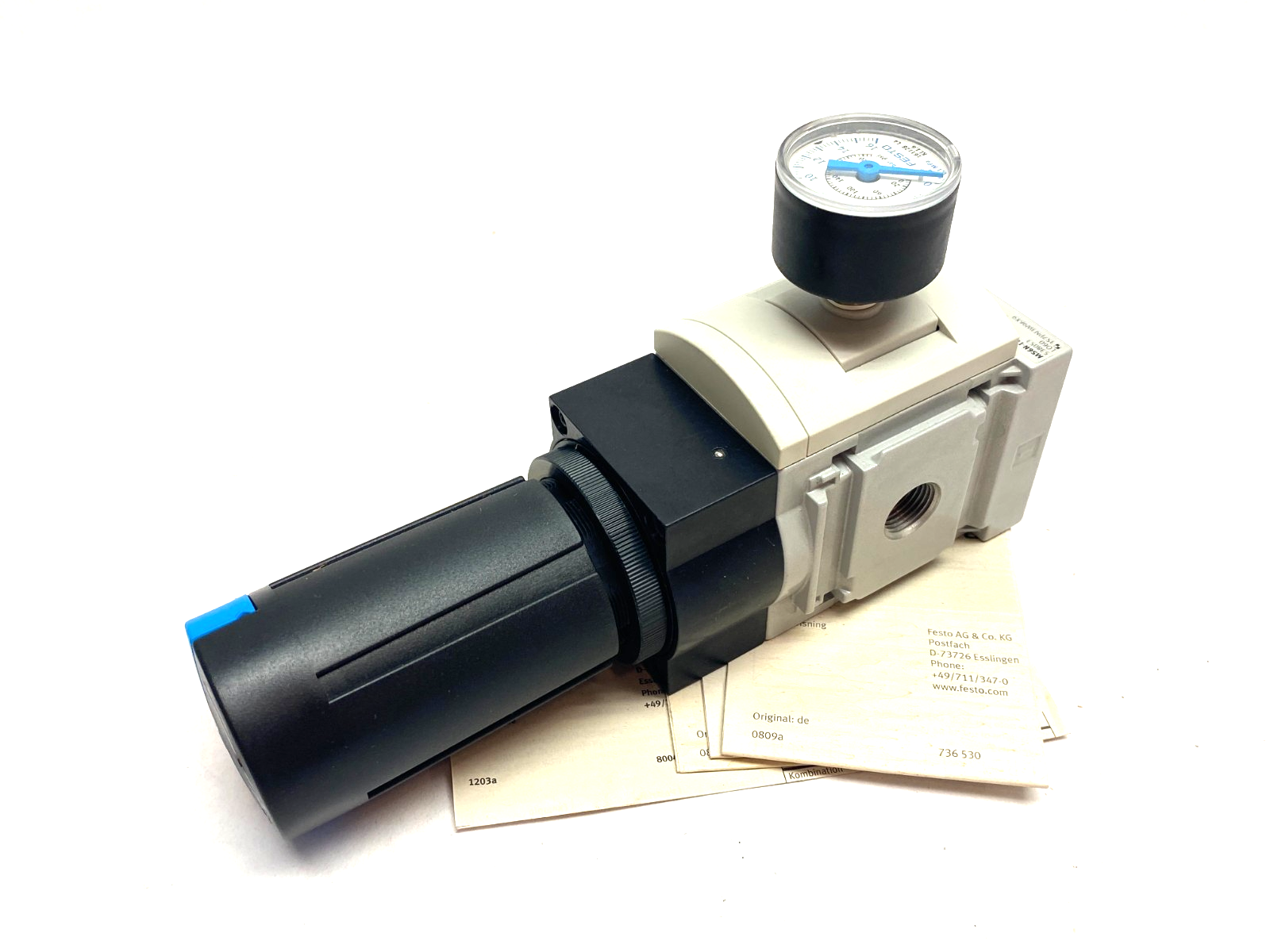 Festo MS6N-LRP-3/8-D7-A8M-AS Pneumatic Pressure Regulator 538053 - Maverick Industrial Sales