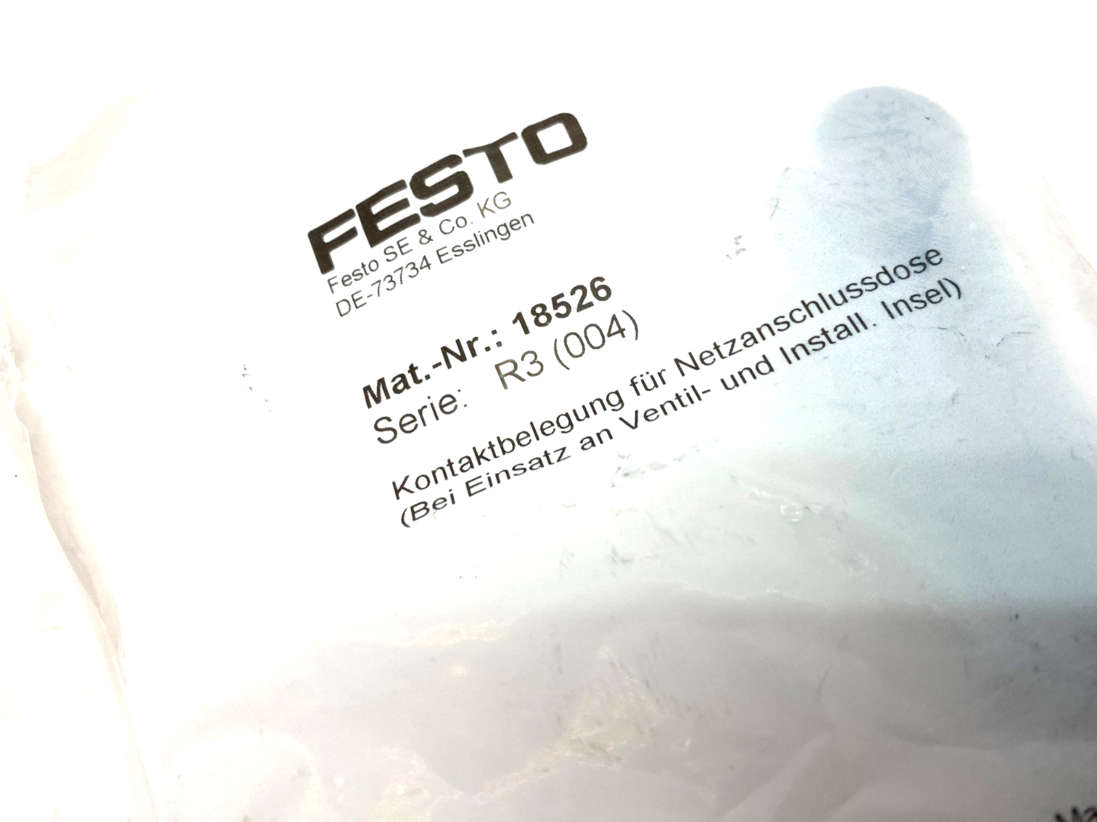 Festo NTSD-GD-13,5 Straight Power Supply Socket Cable Connector 4-Pin 18526 - Maverick Industrial Sales