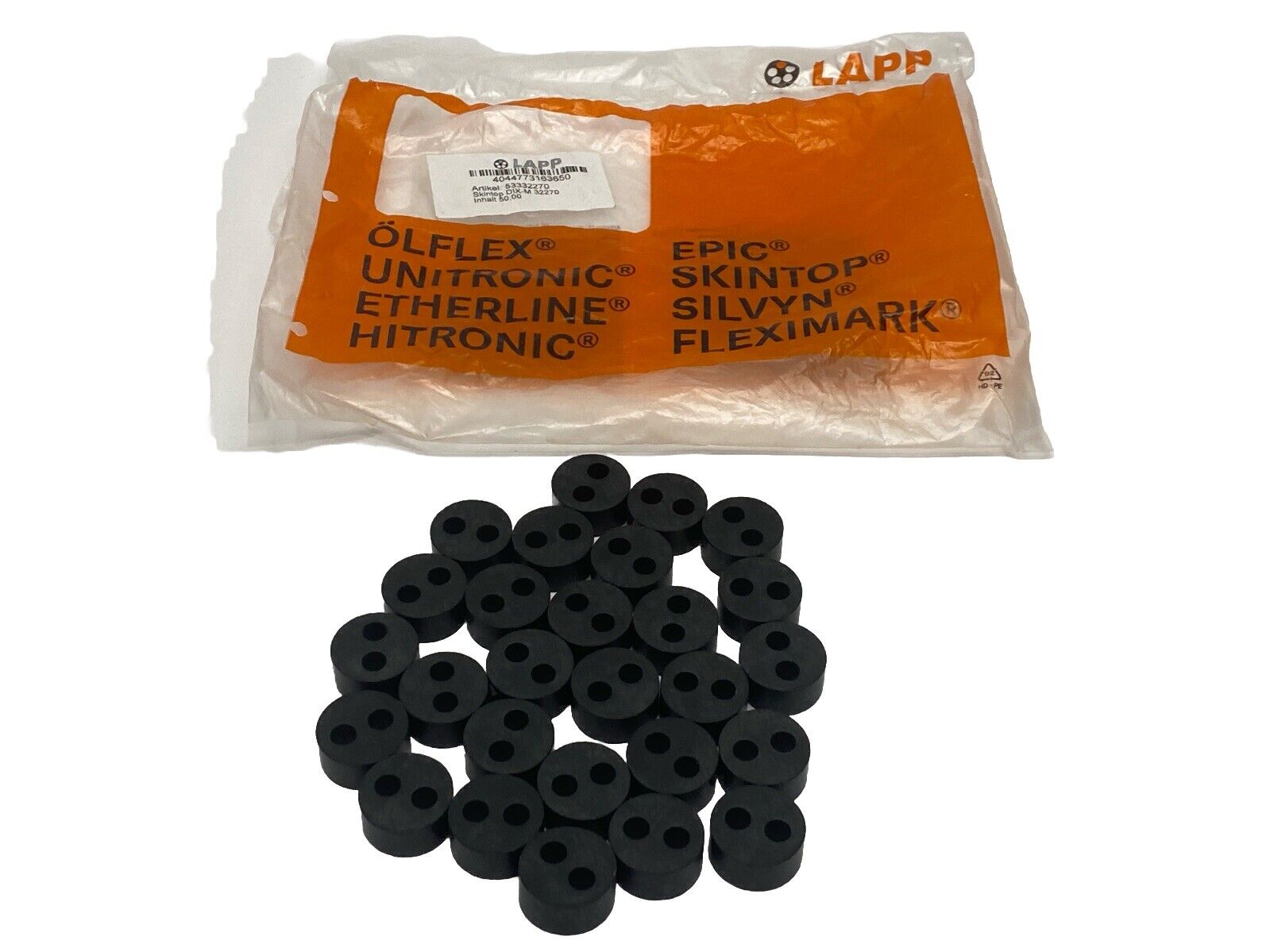 Lapp 53332270 SKINTOP DIX-M Multi Cable Sealing Bushing 2x 0.275" Holes PKG 27 - Maverick Industrial Sales