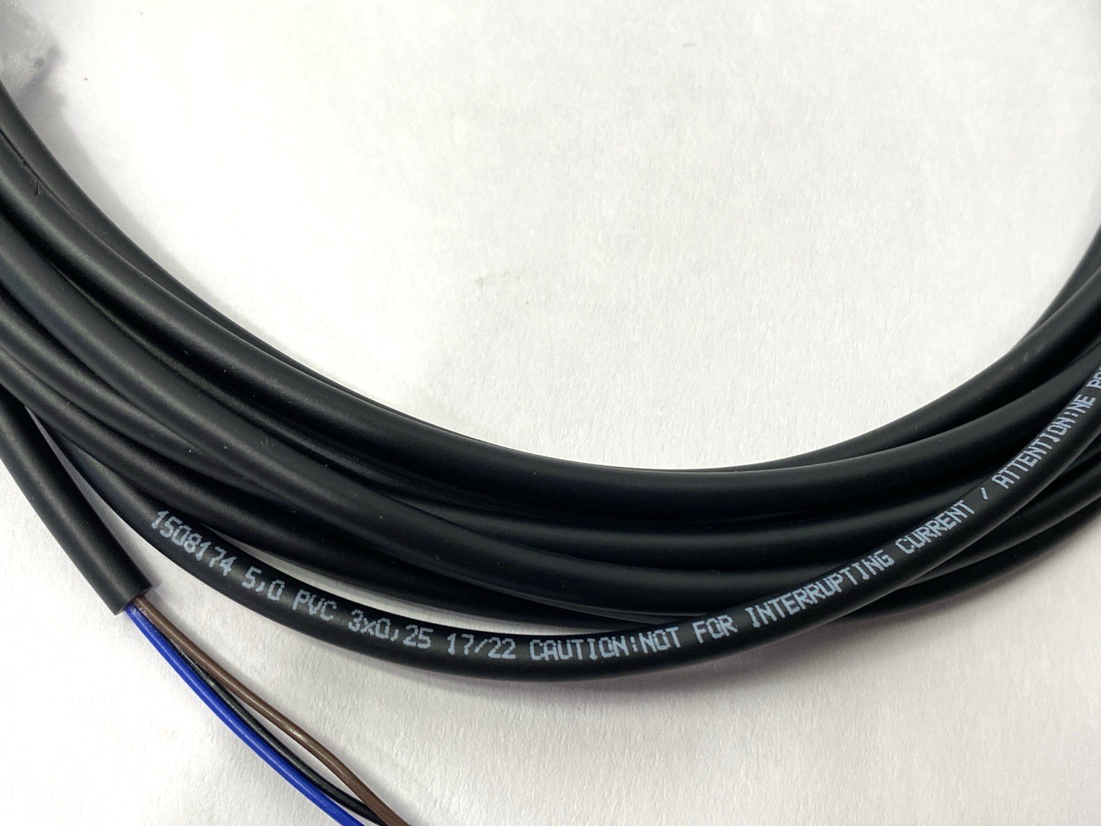 Phoenix Contact SAC-3P- 5,0-PVC/M 8FR-2L Single-Ended Sensor Cordset 5m 1508174 - Maverick Industrial Sales