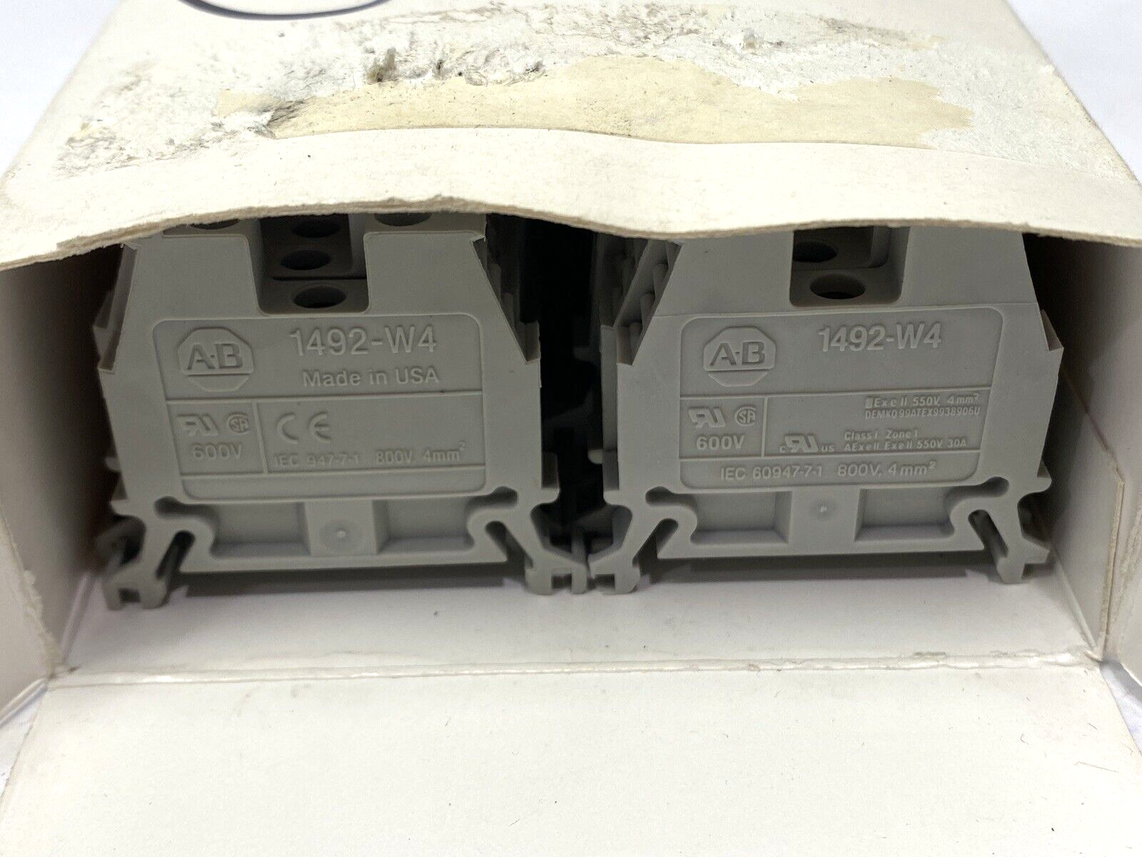 Allen Bradley 1492-W4 Ser. A Terminal Blocks LOT OF 48 - Maverick Industrial Sales