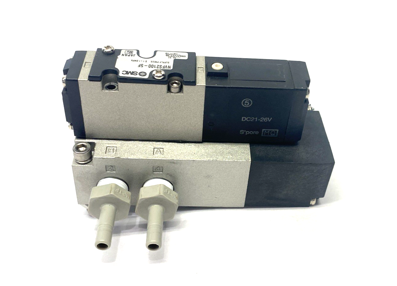 SMC NVFS2100-5F Pneumatic Solenoid Valve 4/5 Port 24VDC - Maverick Industrial Sales