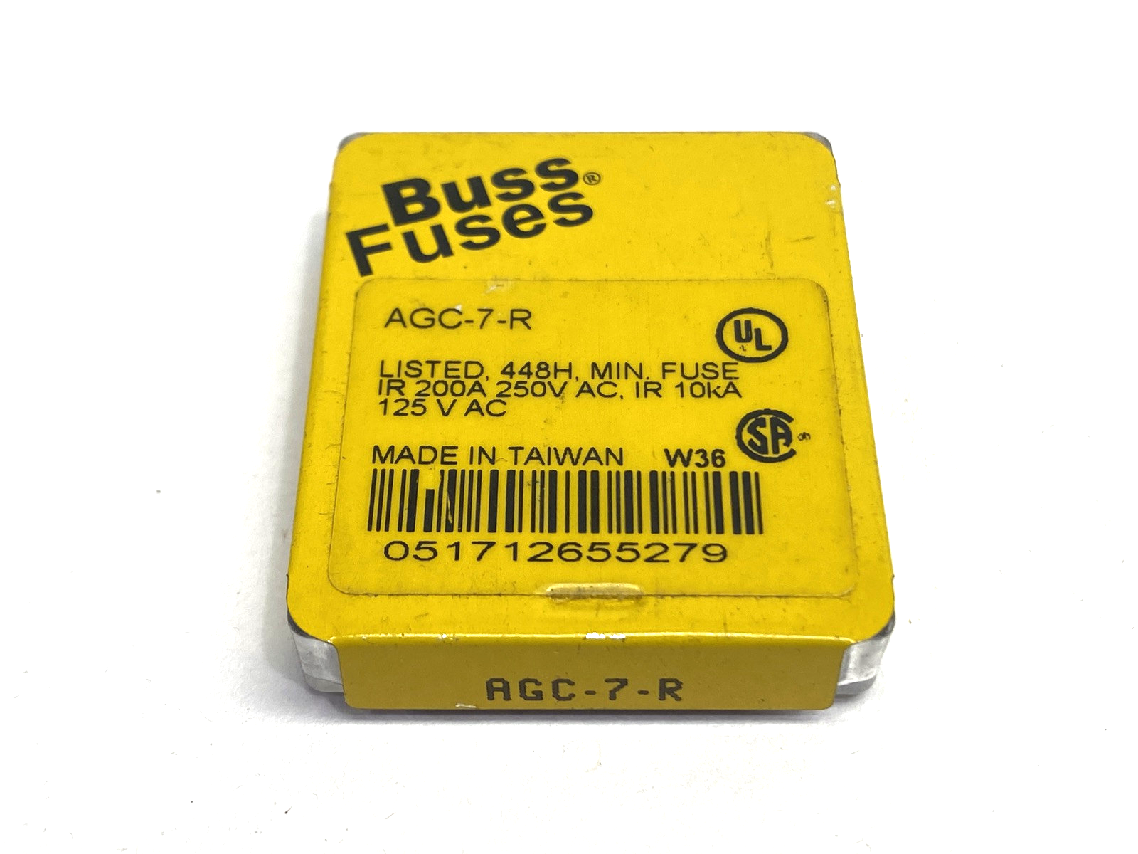 Cooper Bussmann AGC-7-R Miniature Fuse 7A 250VAC PACKAGE OF 5 - Maverick Industrial Sales