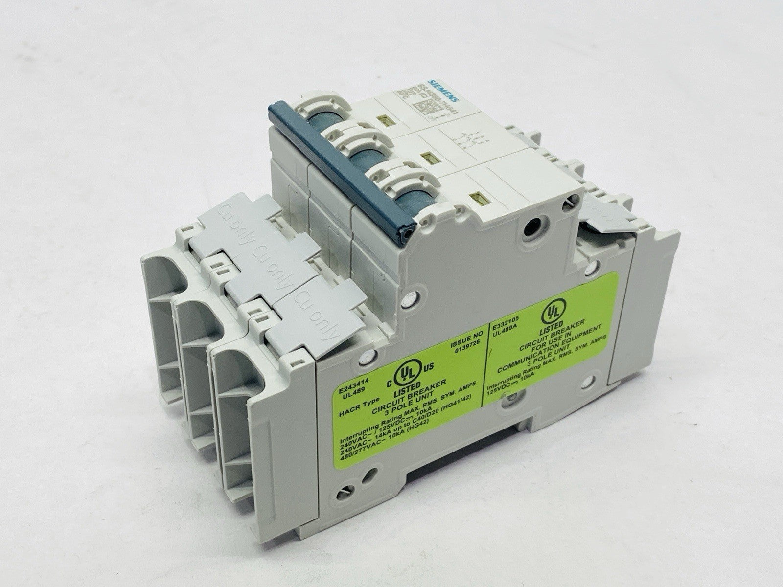 Siemens 5SJ4360-7HG41 Miniature Circuit Breaker 3-Pole 60A 240V - Maverick Industrial Sales