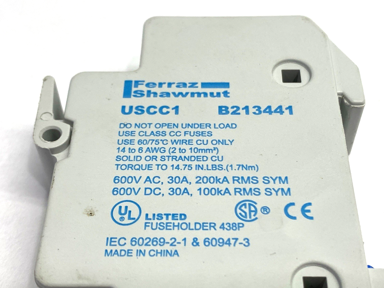Ferraz Shawmut USCC1 Ultra Safe Fuse Holder - Maverick Industrial Sales