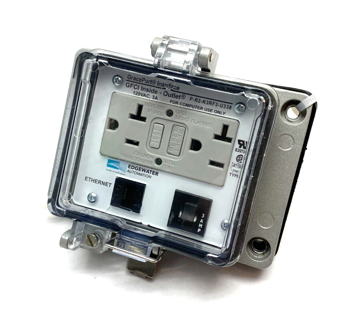 P-R2-K3RF3-U338 | Grace Tech. GracePort Ethernet Duplex Interface Panel Outlet - Used - Maverick Industrial Sales