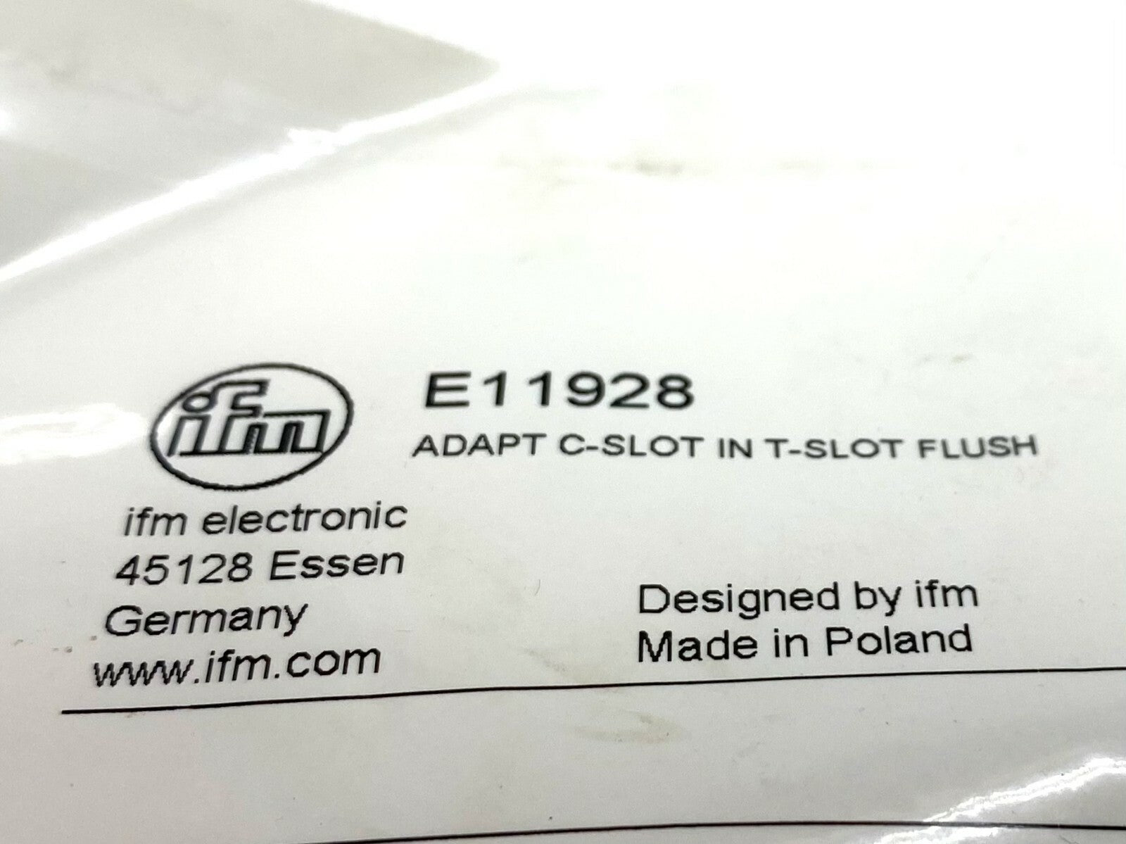 IFM E11928 T-slot Adapter for C-slot Cylinder Sensor - Maverick Industrial Sales