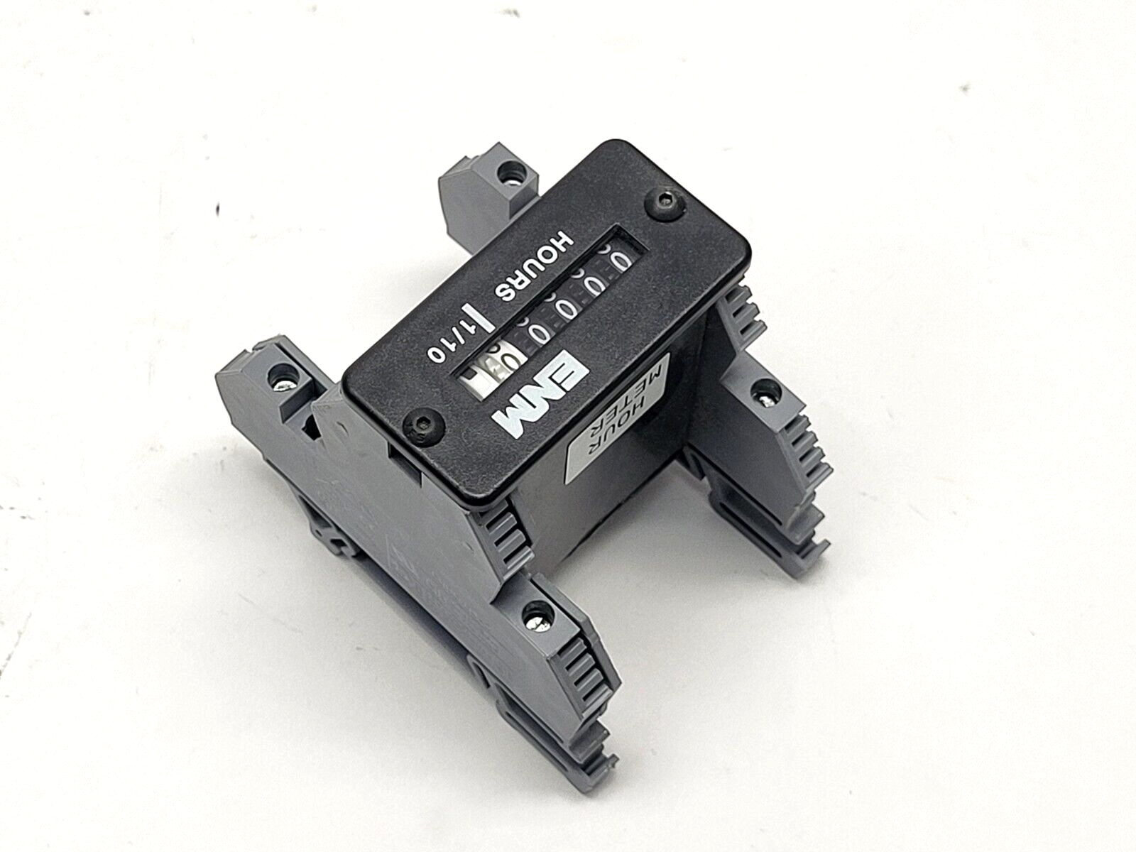 Enmco T14BH517BC Electric Hour Meter w/ 2 Morsettitalia EURO D4-2 Terminal Block - Maverick Industrial Sales