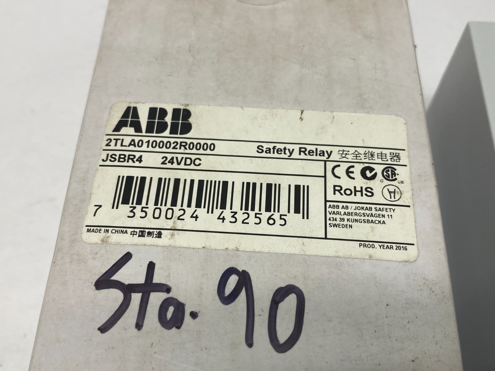 ABB 2TLA010002R0000 Jokab Safety Relay 24VDC JSBR4 - Maverick Industrial Sales