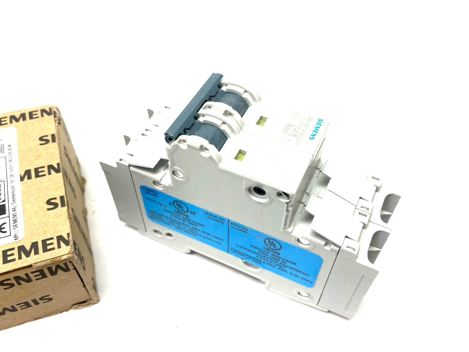 Siemens 5SJ4210-8HG41 Miniature Circuit Breaker 2-Pole 10A D-Char. - Maverick Industrial Sales