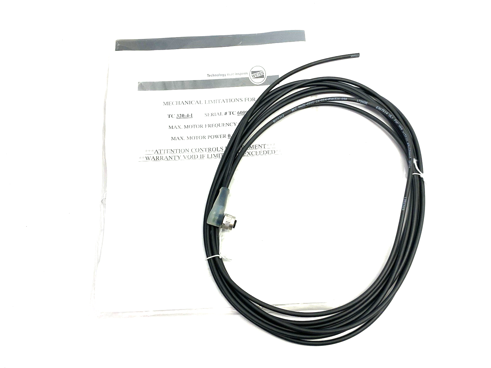 TC 320-4-I | Weiss Mechanical Specs/Limitations Packet for w/ Balluff BCC0312 - New – Open box - Maverick Industrial Sales