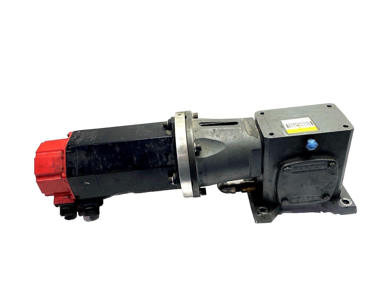 A06B-0127-B575 | GE Fanuc AC Servo Motor 140V 1kW 4.6A, 721-10-G Gear Reducer 10:1 - Used - Maverick Industrial Sales