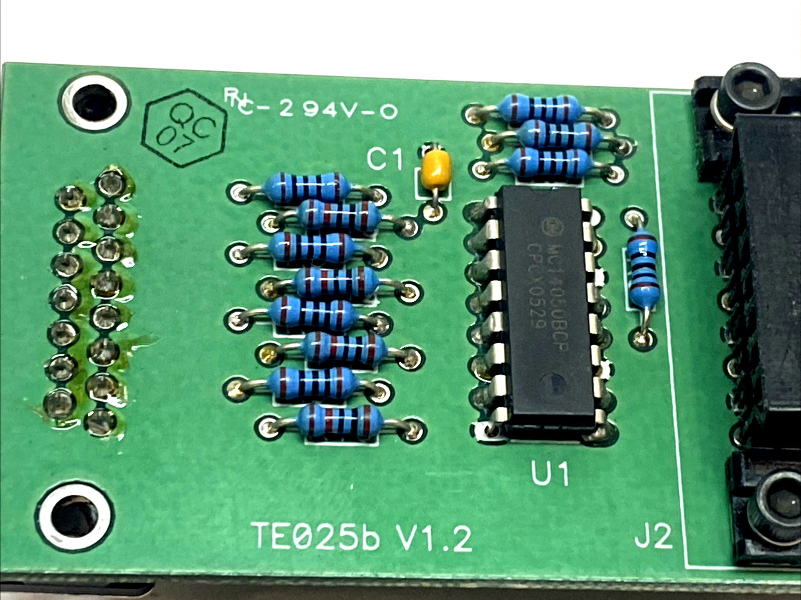 TE025b JTAG 4Pin Interface PCB Board V1.2 - Maverick Industrial Sales