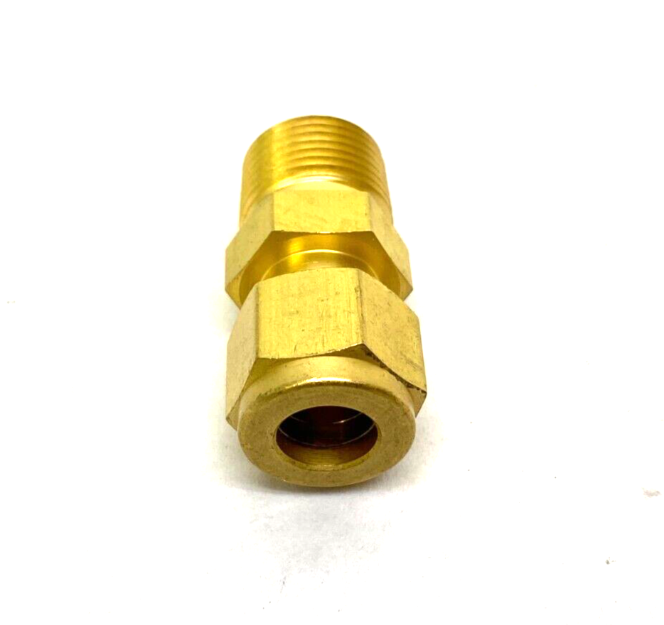 Swagelok B-600-1-6 Brass Straight Compression Fitting 3/8" Tube to 3/8" NPT - Maverick Industrial Sales