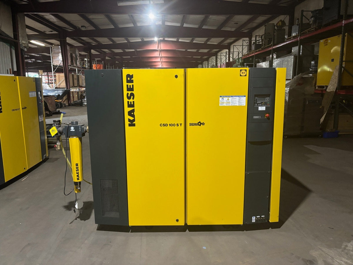 2021 Kaeser CSD100ST 100HP 494 CFM Rotary Screw Air Compressor ABT125 Dryer, fau - Maverick Industrial Sales
