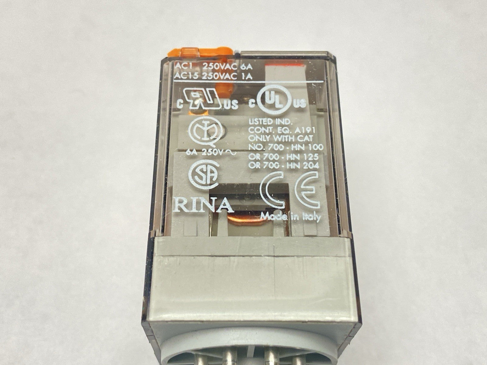 700-HAX2A1-3-4 | Allen Bradley Ser D Plug-In Relay 6A 120VAC - New – Open box - Maverick Industrial Sales