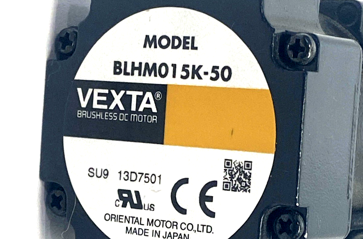 Oriental Motor BLHM015K-50 VEXTA Brushless DC Motor 50:1 24VDC 15W - Maverick Industrial Sales