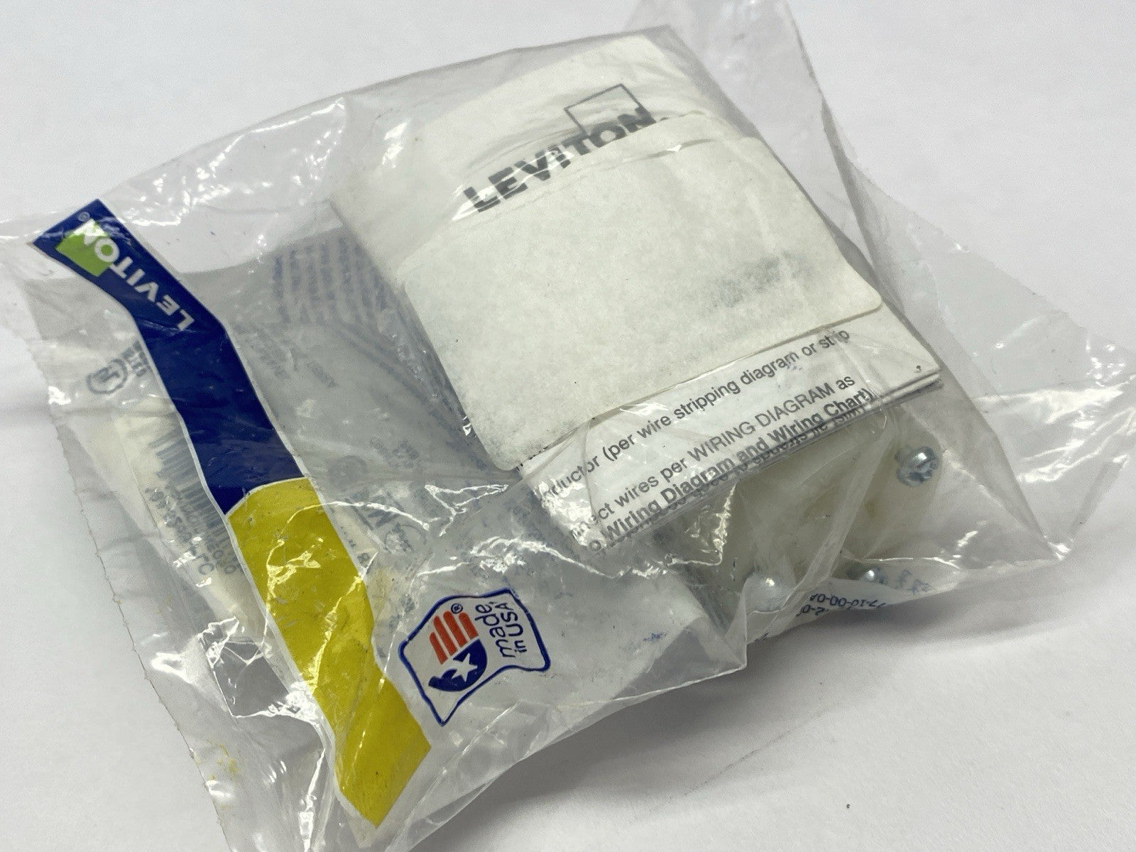074-05269-PLC | Leviton Industrial Grade Plug 2-Pole 3 Wire 1-Phase 15A 125VAC - New - Maverick Industrial Sales