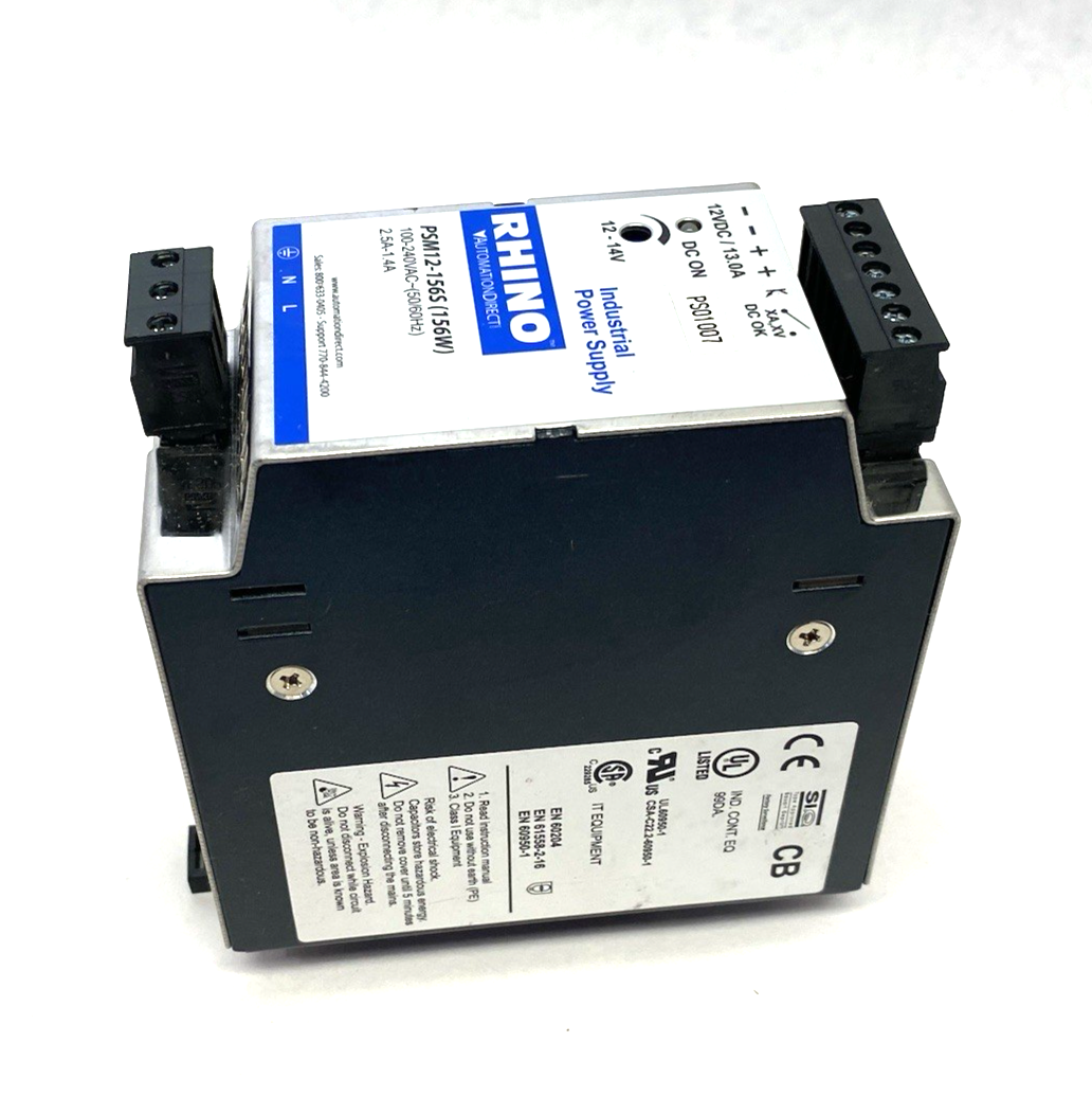 Automation Direct PSM12-156S RHINO SELECT Switching Power Supply 156W - Maverick Industrial Sales