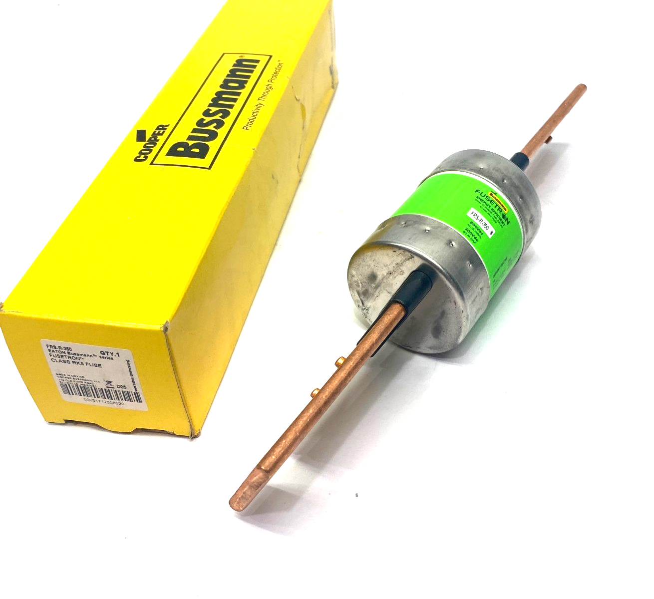Eaton Bussmann FRS-R-350 Fusetron Class RK5 Blade Fuse, Time-Delay, Dual-Element - Maverick Industrial Sales