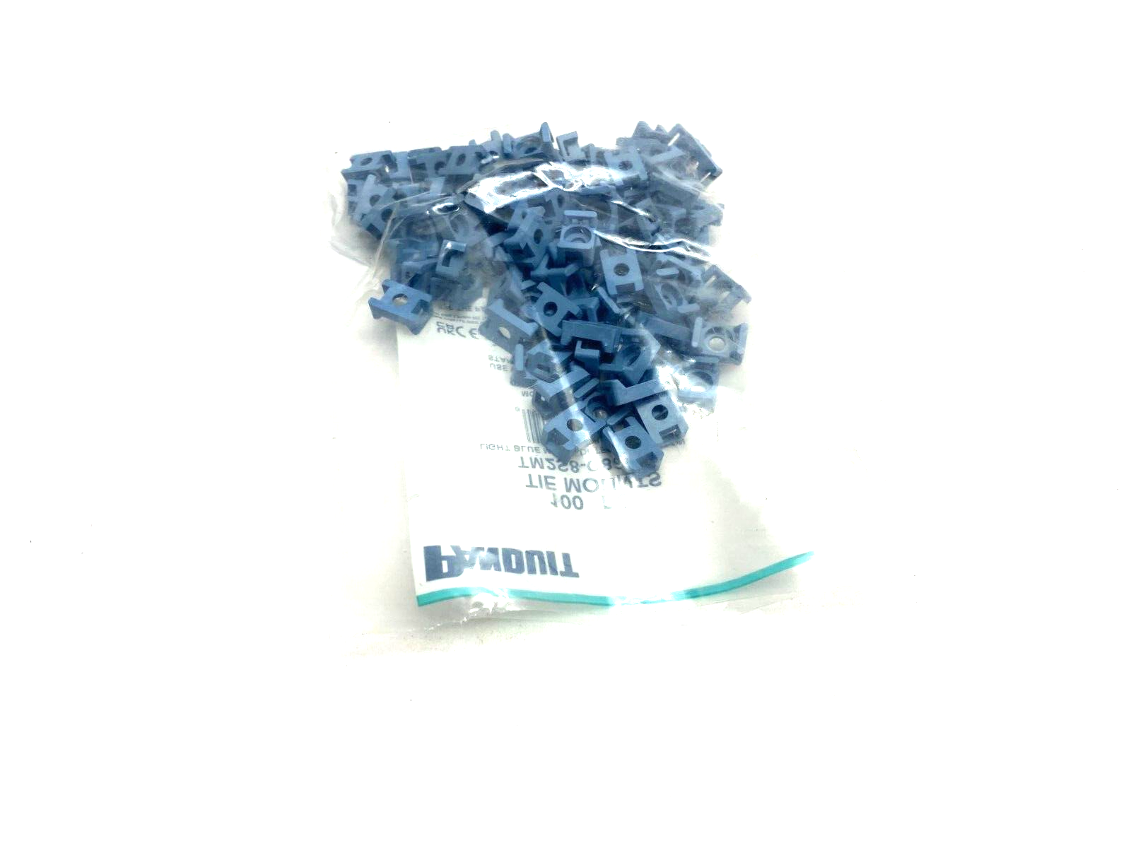 Panduit TM2S8-C86 Light Blue Metal Detectable Nylon Cable Tie Mount, PKG OF 100 - Maverick Industrial Sales