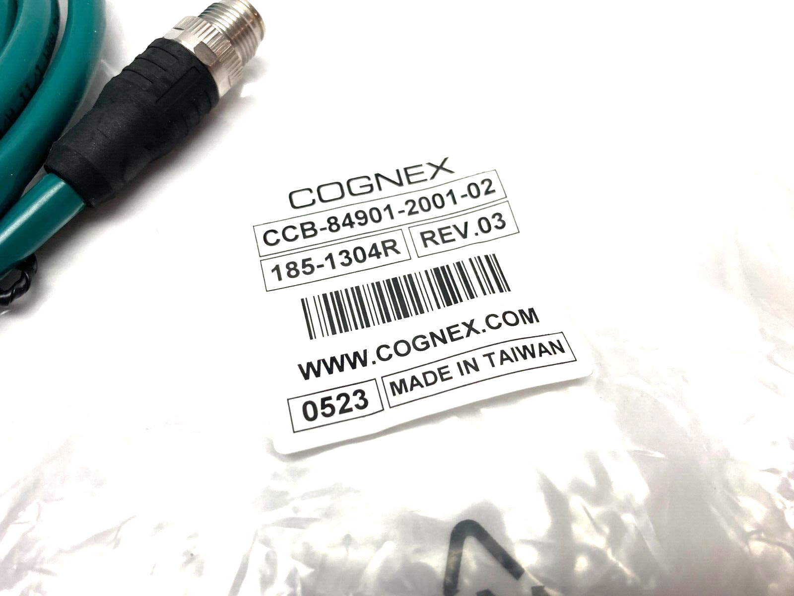 Cognex CCB-84901-2001-02 In-Sight Ethernet Cable RJ45 to M12 X-Coded 185-1304R - Maverick Industrial Sales