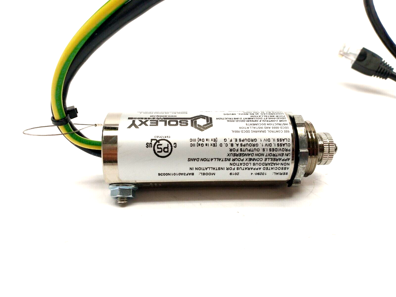 SOLEXY BAF3A0101N0036 Intrinsically Safe Ethernet Coupler M12 RJ45 BOX OF 2 - Maverick Industrial Sales