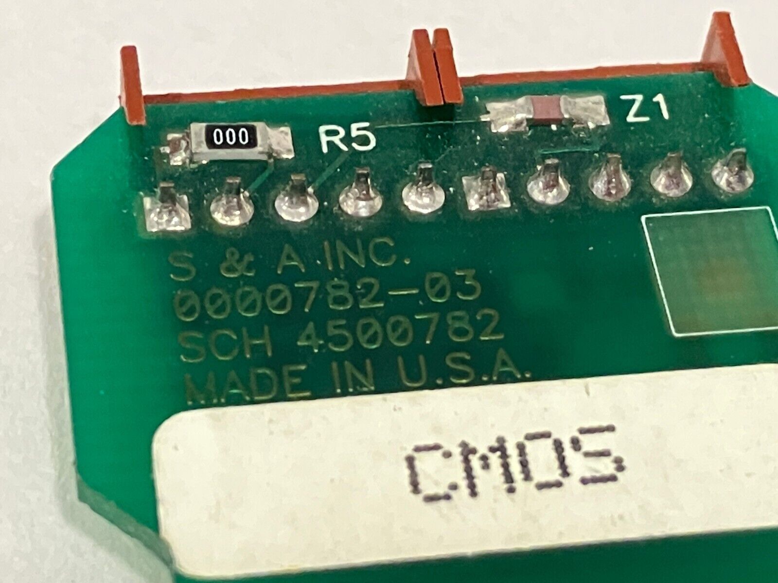 Saunders & Associates 0000782-03 CMOS Double Loadcard SCH 4500782 - Maverick Industrial Sales