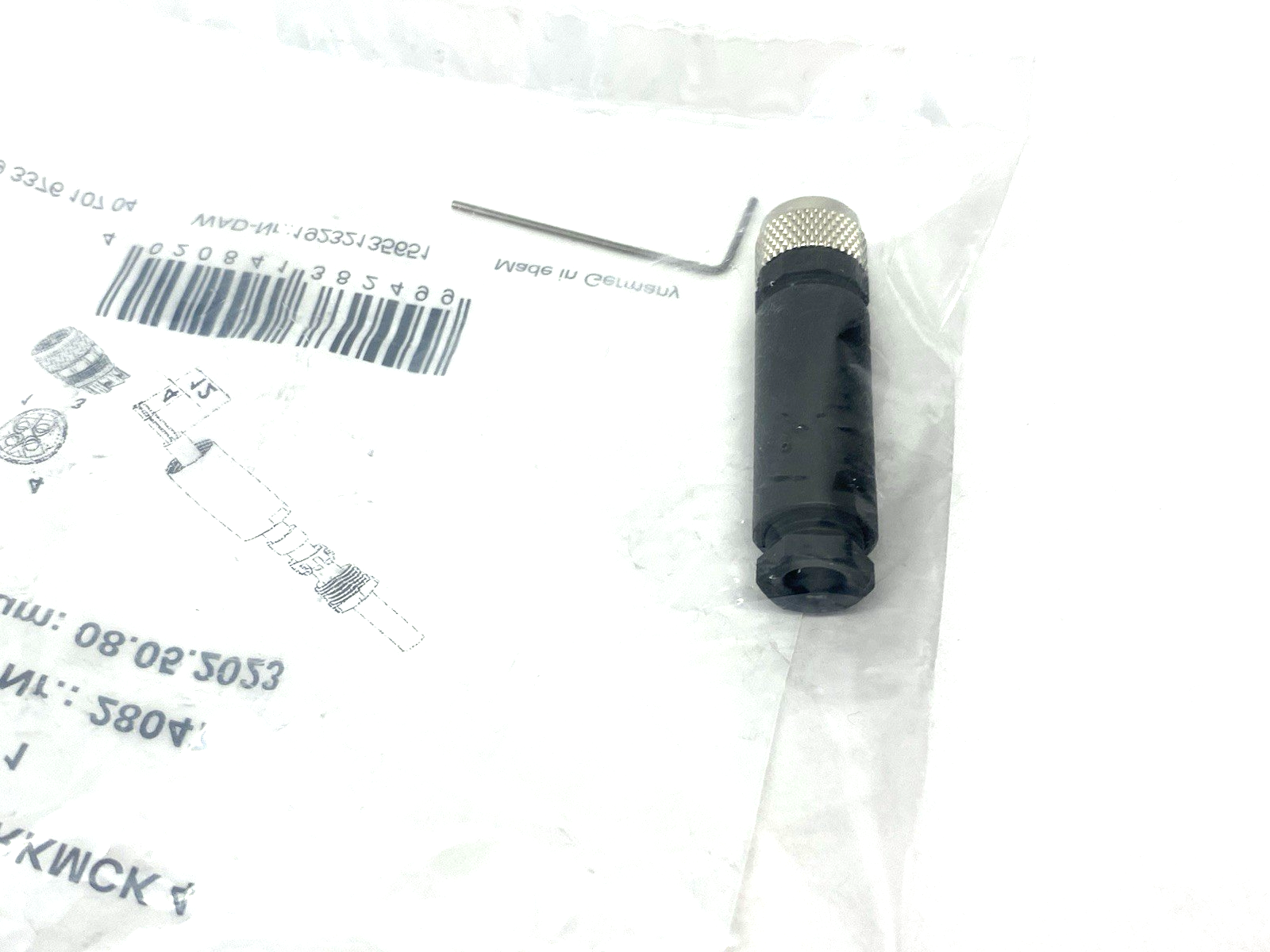 Lumberg Automation RKMCK 4 Round M8 4-Pin Field Wireable Connector 28047 - Maverick Industrial Sales